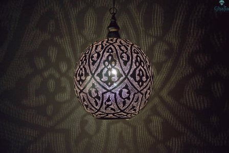 Oosterse lamp Alhambra Ghalia L donker