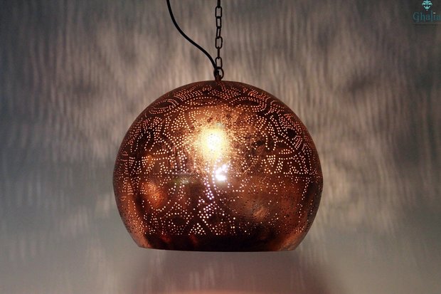 Oosterse lamp Laila Koper detail